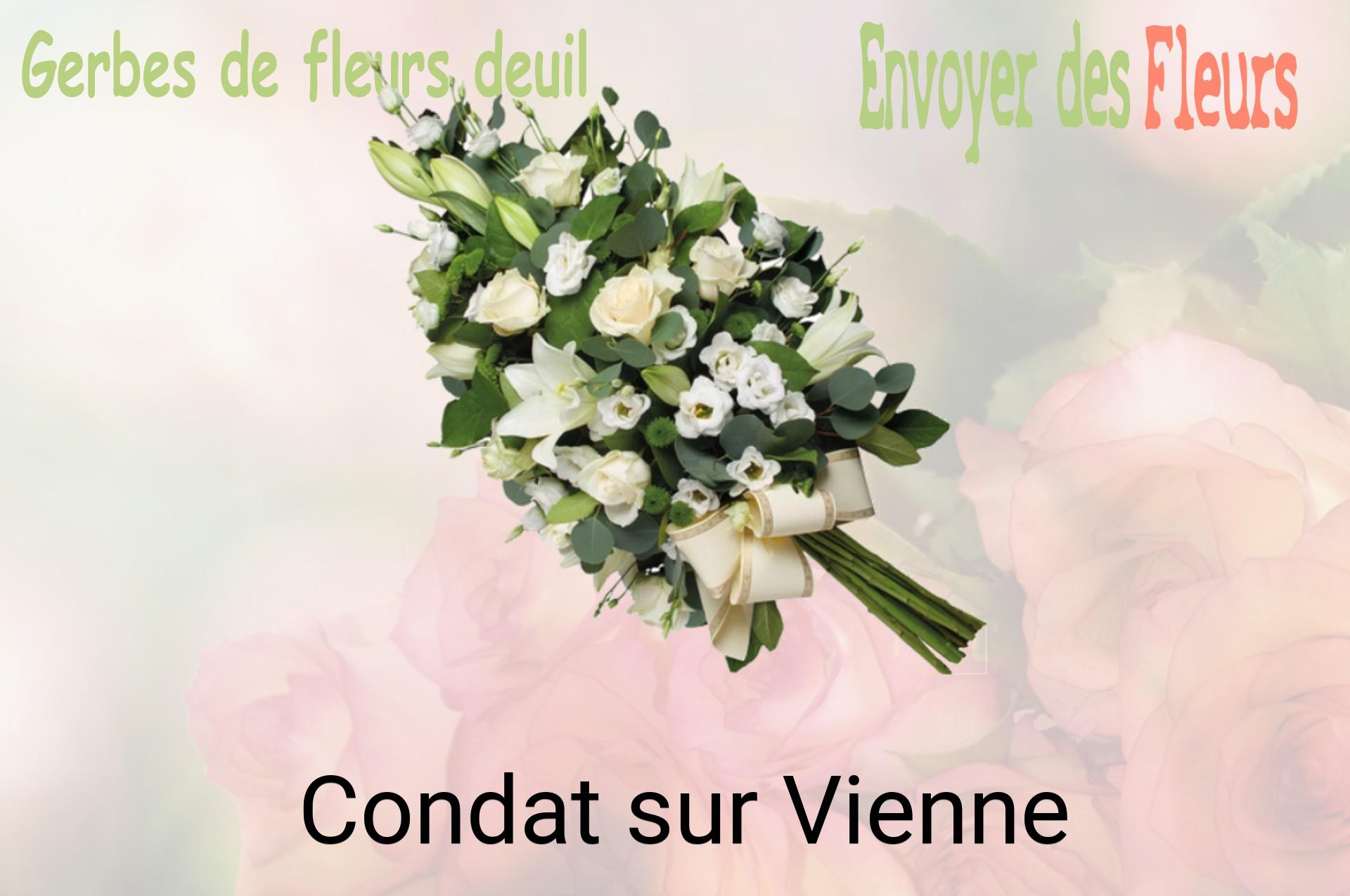 Gerbe de fleurs de deuil livrée à Condat-sur-Vienne